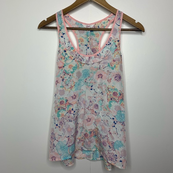 Candie's Tops - Candie's Floral Sleeveless Blouse